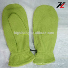 Bottom price mittens green fleece gants pour besties